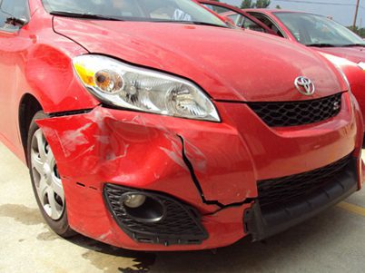 CHANDLER'S COLLISION CENTER | Lancaster, SC | red car damaged